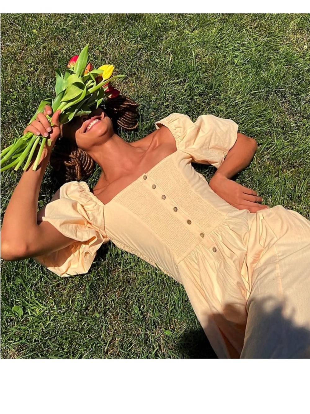 Free People Ain't She A Beaut  Midi/Maxi Dress in Vintage Peach FLAW